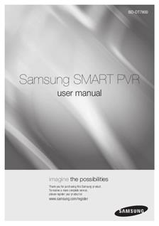 Samsung BD DT 7800-500 GB manual. Camera Instructions.